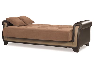 Proline Brown Microfiber Sofabed,Ottomanson (Previously Casamode)